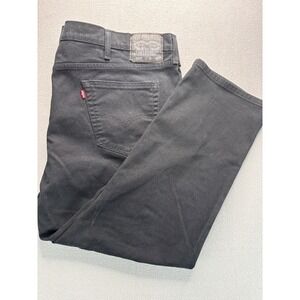 Levi Mens W48 L29 Black 541 Athletic Taper Stretch Jeans